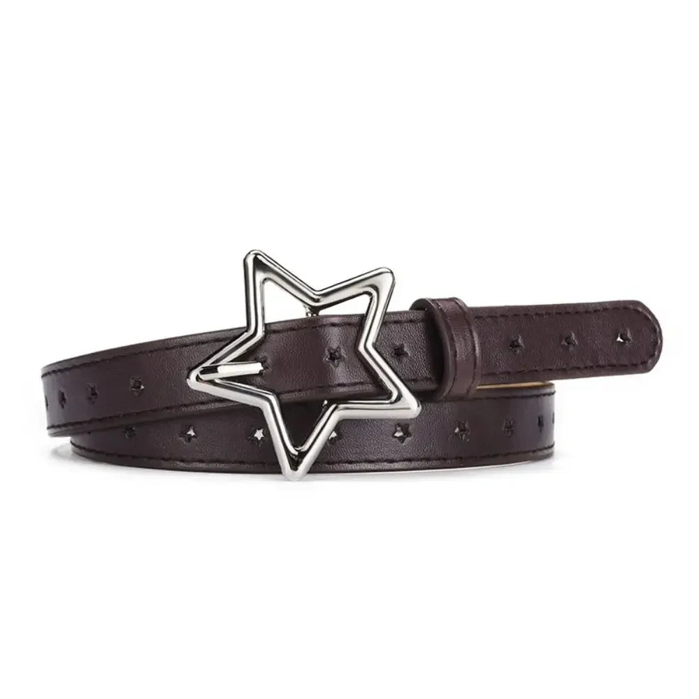 Ceinture en cuir étoile