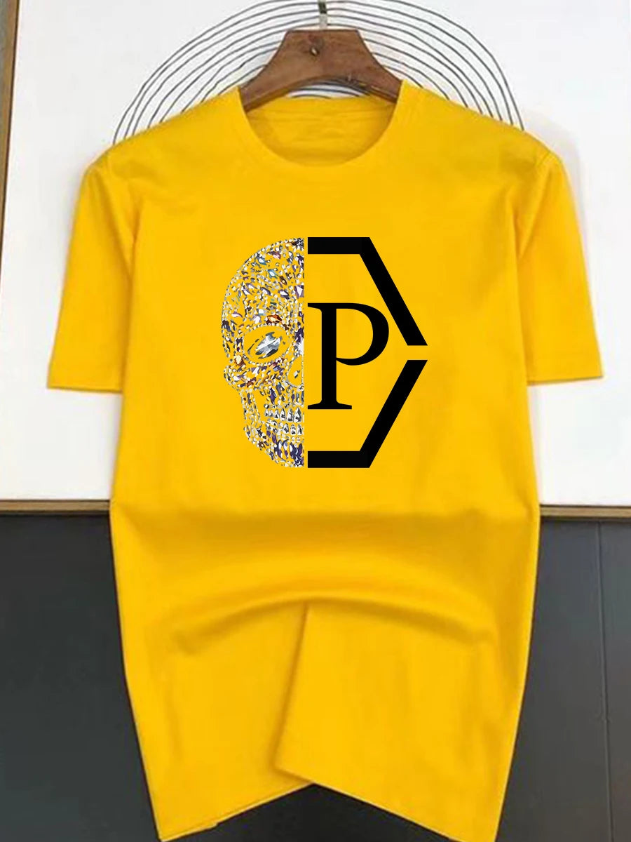 T-shirt à motif de tête de mort