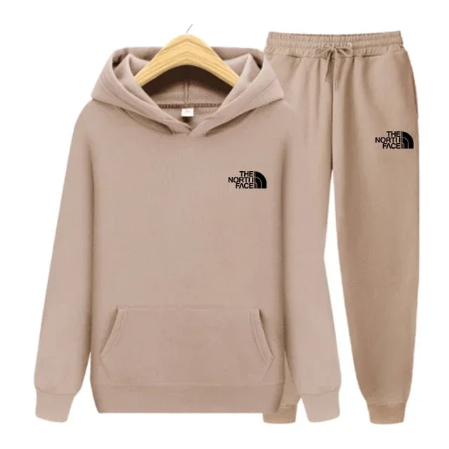 Printed casual sets for men and women, outdoor running and fitness sets, luxury sports caps, sweatshirts and pants, 2025