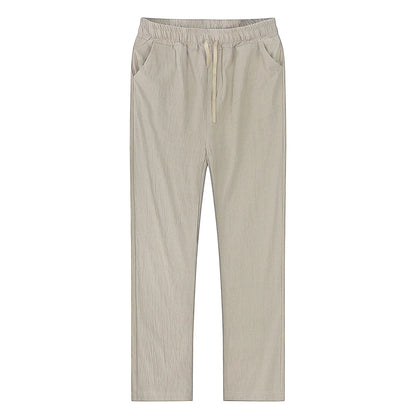 Pantalon en coton et lin pour homme