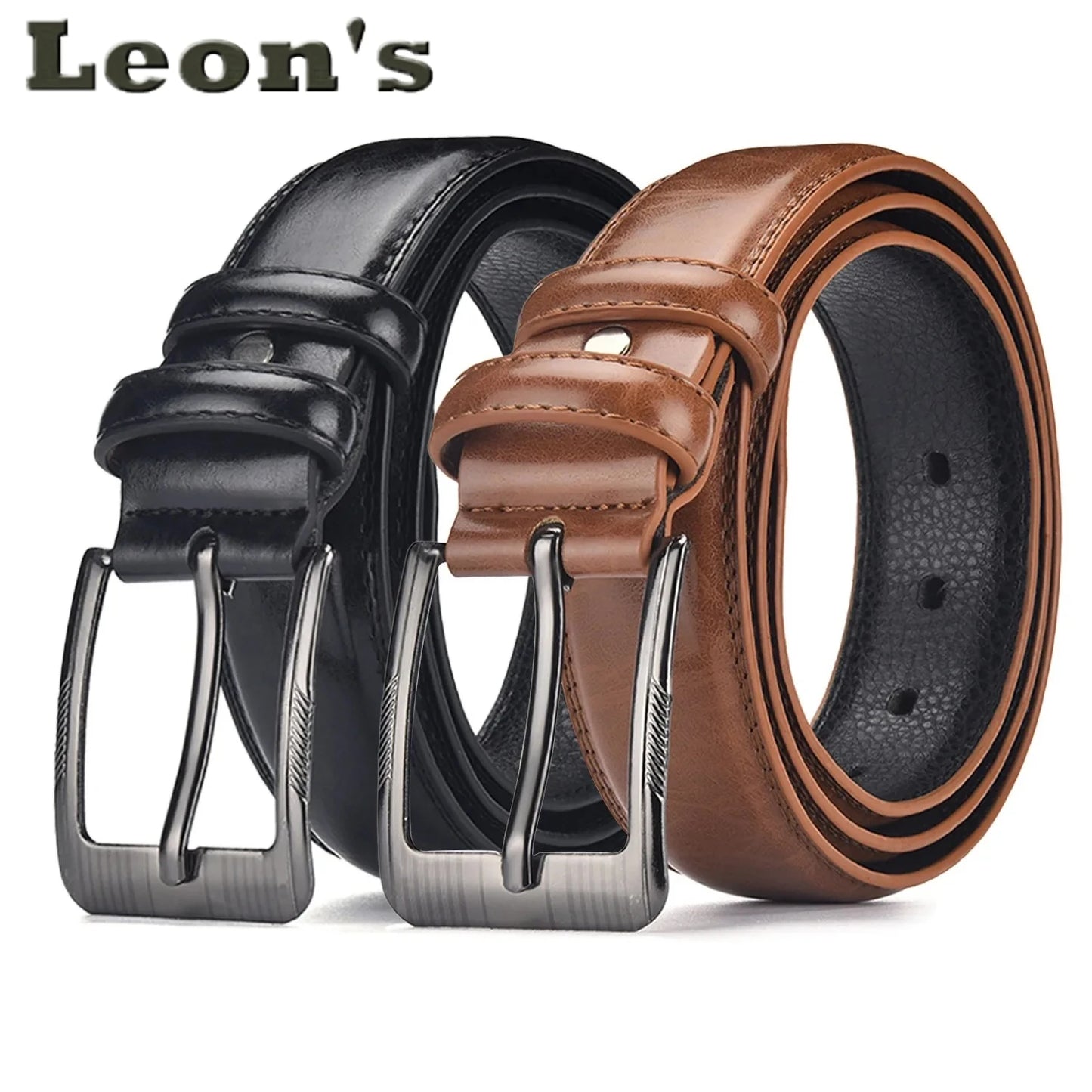 Ceinture Homme Classique – Cuir Synthétique & Boucle Métal