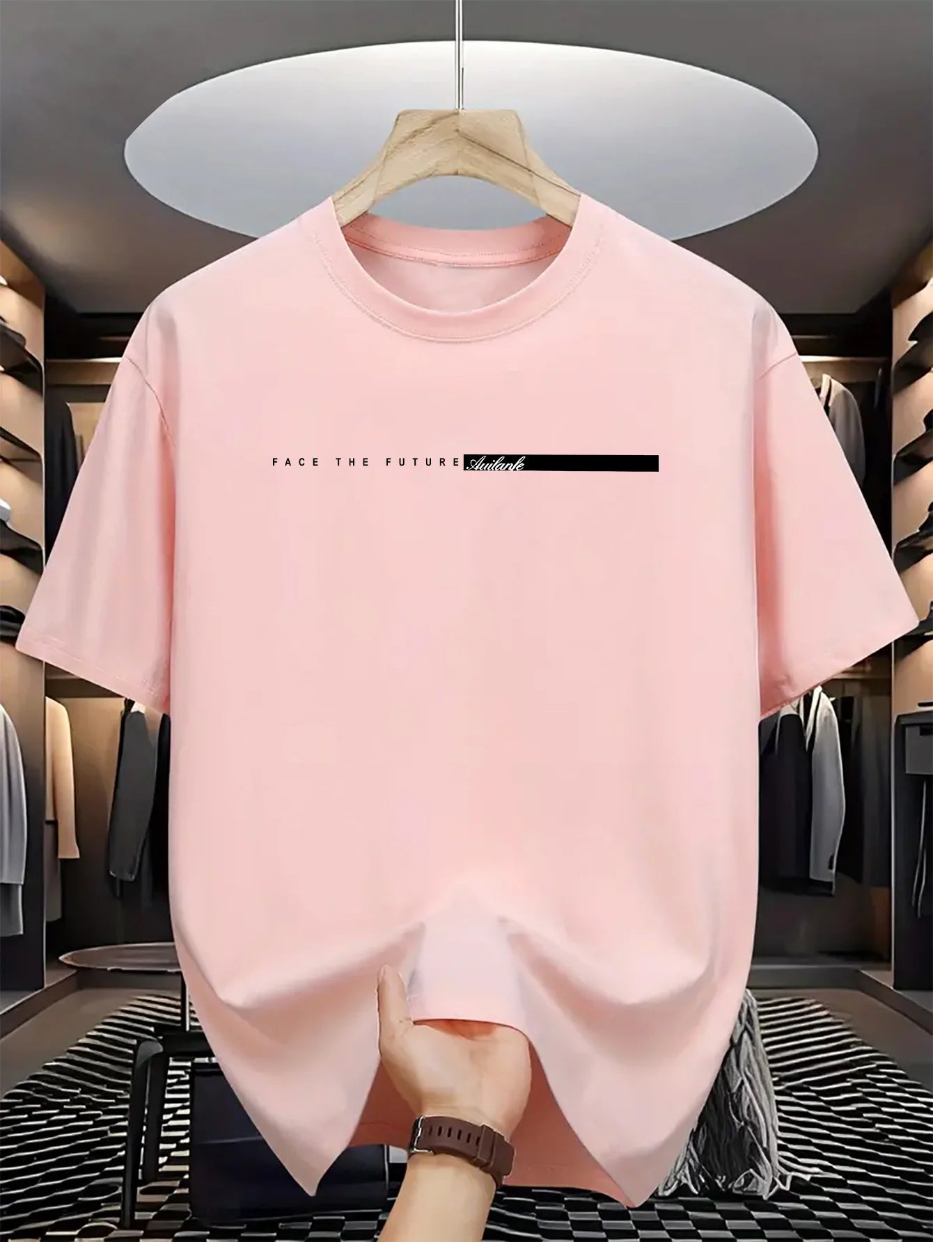 T-shirt à Manches Courtes et Col Rond