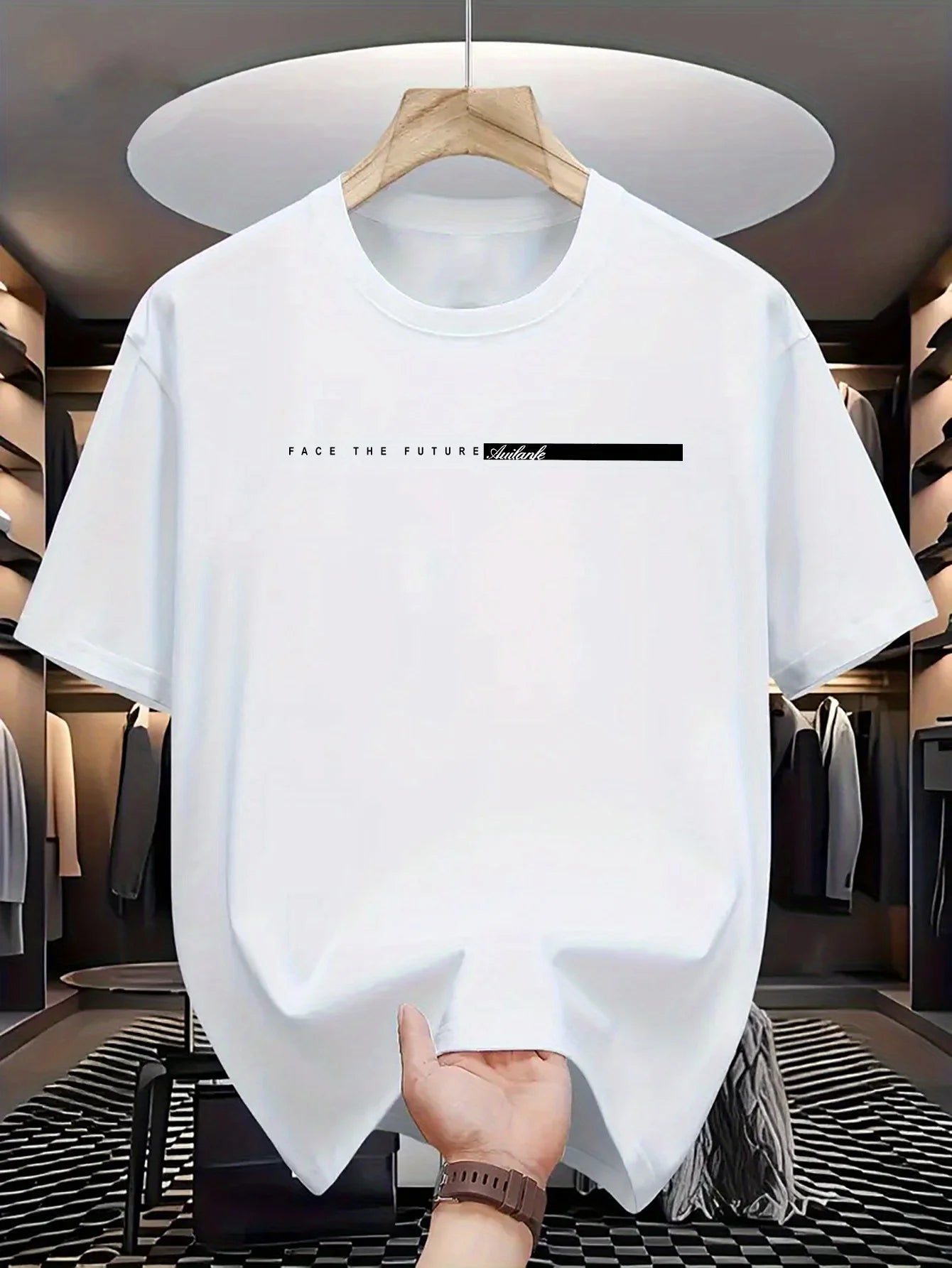 T-shirt à Manches Courtes et Col Rond