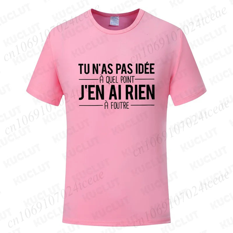 T-Shirt Unisexe Citations Humoristiques Français - Tendance