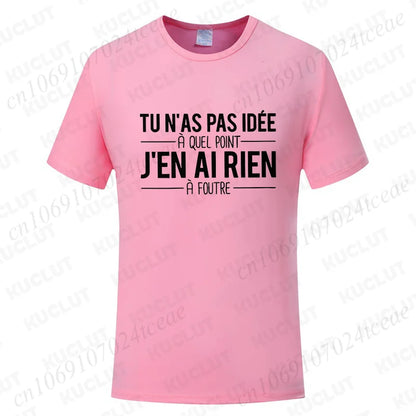 T-Shirt Unisexe Citations Humoristiques Français - Tendance