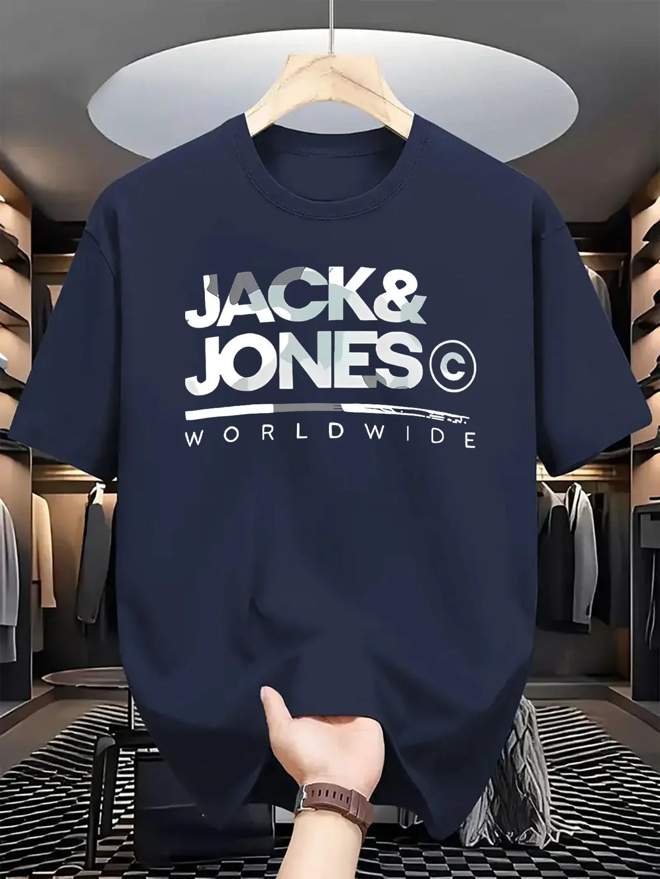 JACK & JONES T-shirt à manches courtes coton