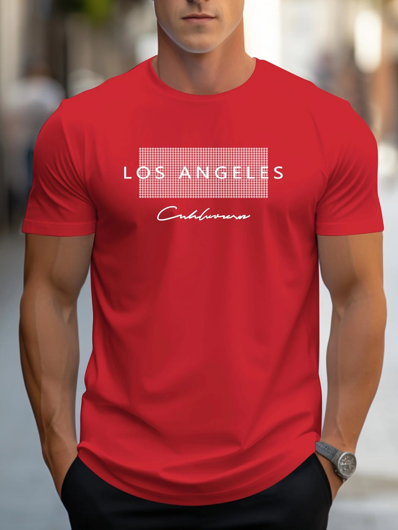 T-shirt à manches courtes imprimé Los Angeles