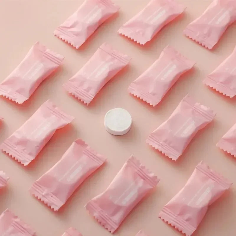 Serviettes Compressées Voyage Jetables - Coton 50/100 Pièces