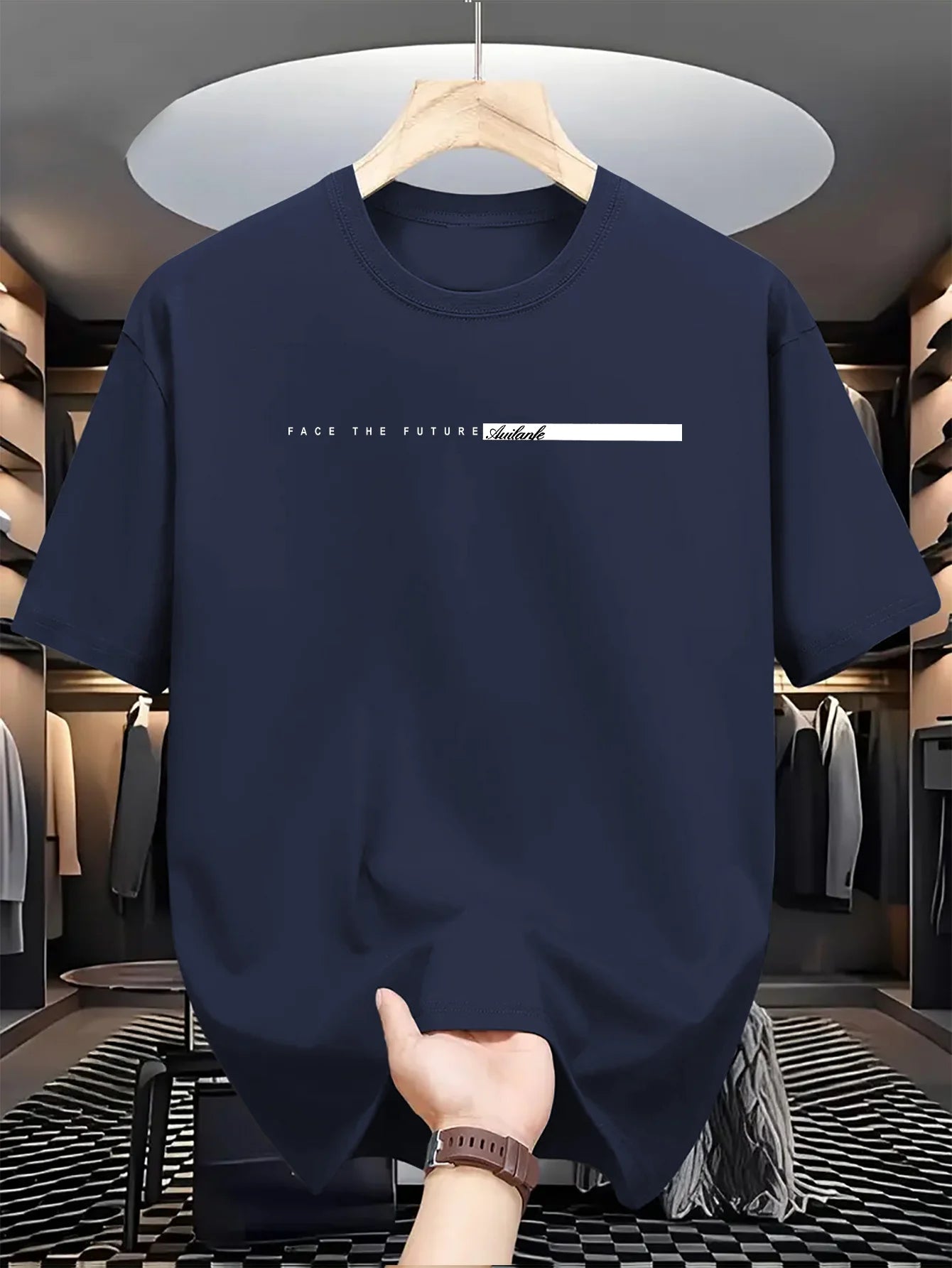 T-shirt à Manches Courtes et Col Rond