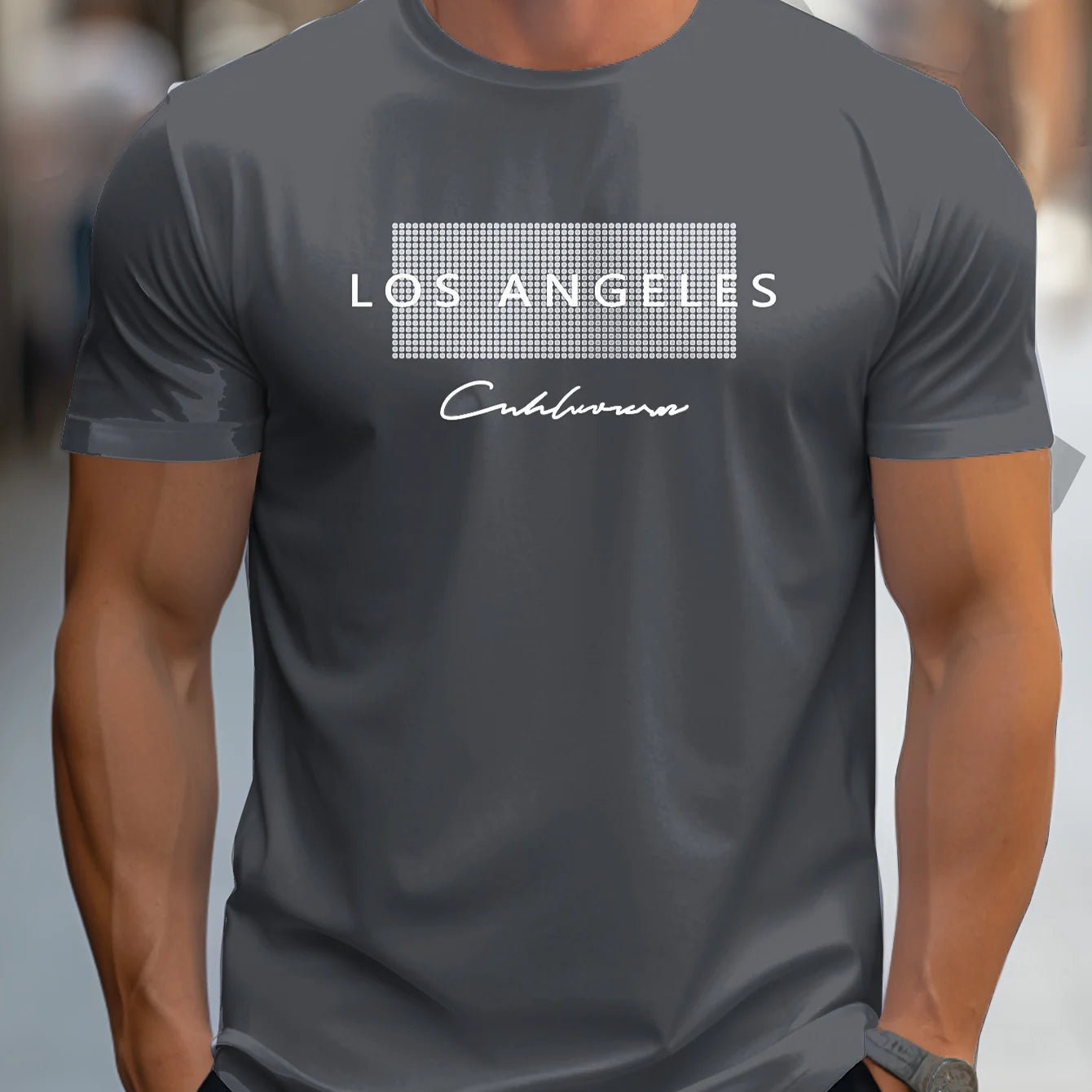 T-shirt à manches courtes imprimé Los Angeles