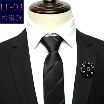 Cravate a enfilée fermeture éclair