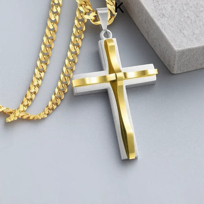 Collier pendentif croix pour hommes