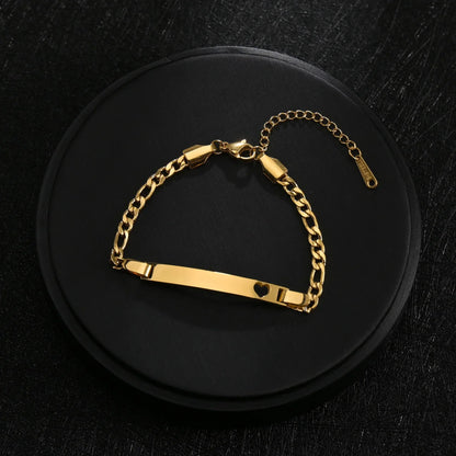 Gourmette acier inoxydable