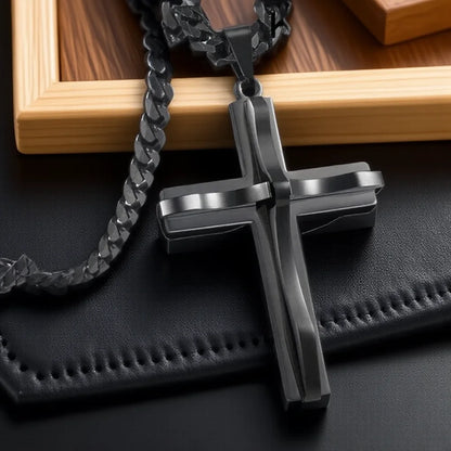Collier pendentif croix pour hommes
