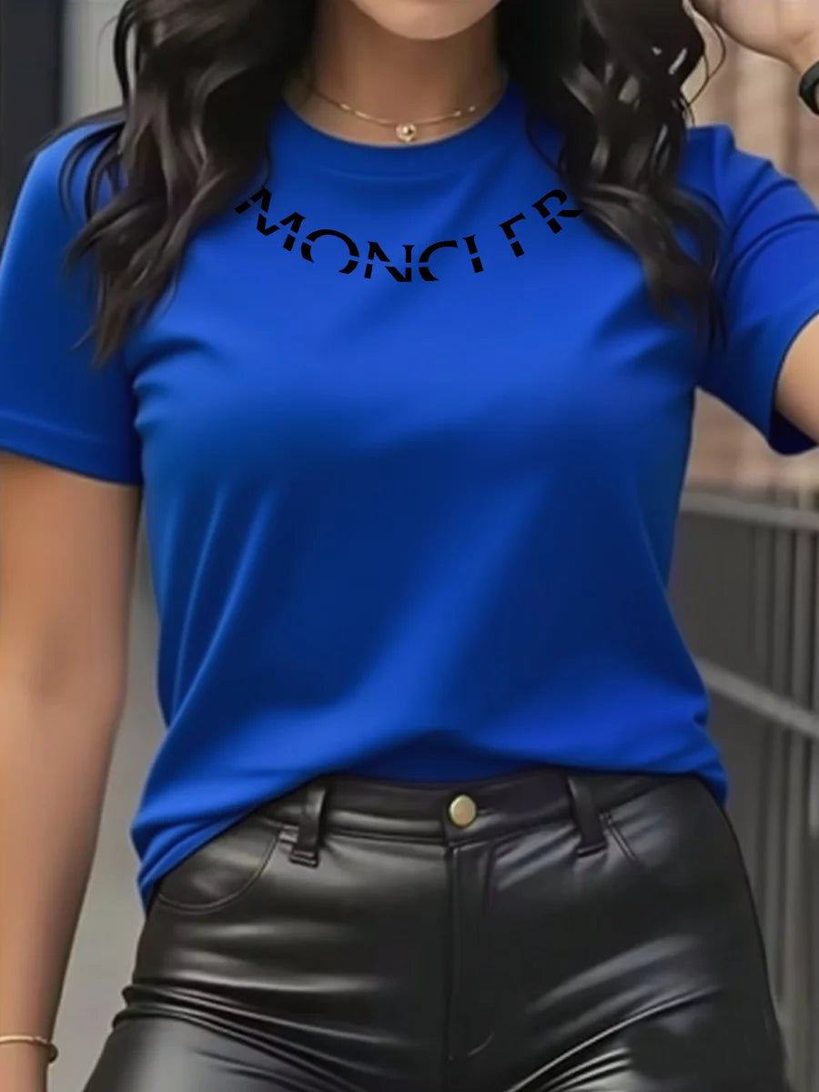 T-shirt col rond à manches courtes Moncler