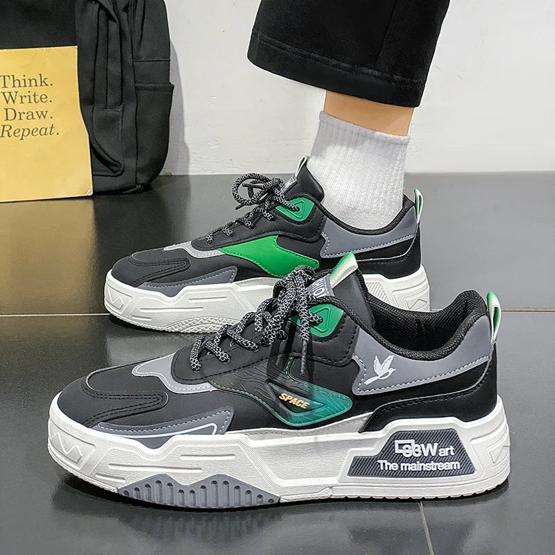 Chaussures de sport en cuir pour hommes