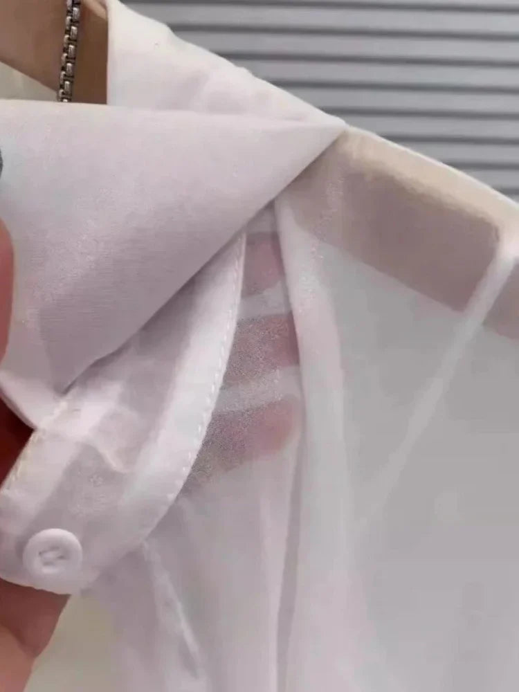 Chemises mousseline de soie grande taille