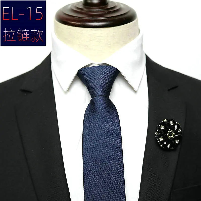 Cravate a enfilée fermeture éclair