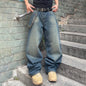 Jean Baggy Homme Y2K Vintage - Denim Extensible Streetwear Hip Hop