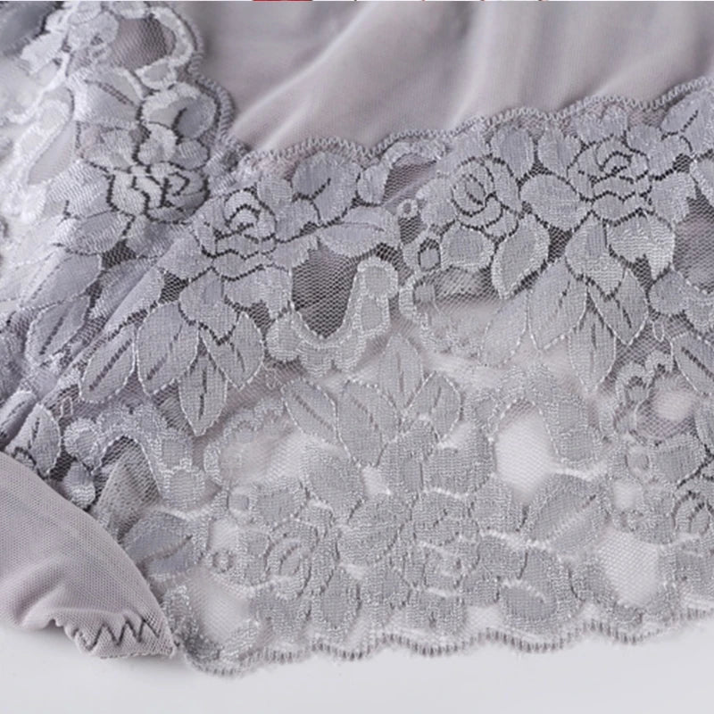 Culotte taille haute en dentelle