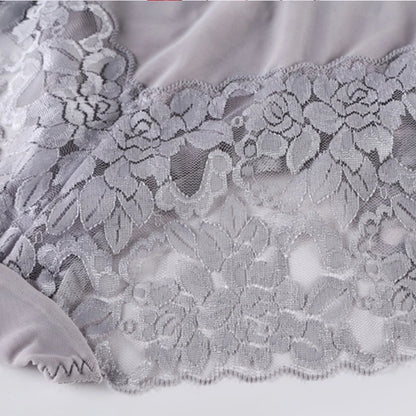 Culotte taille haute en dentelle