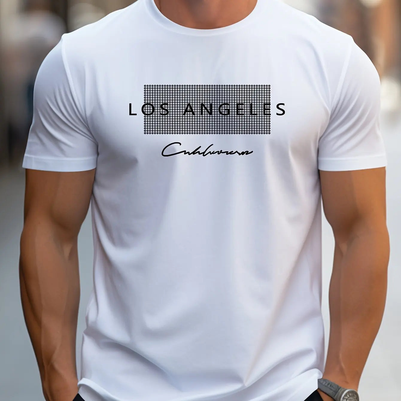 T-shirt à manches courtes imprimé Los Angeles