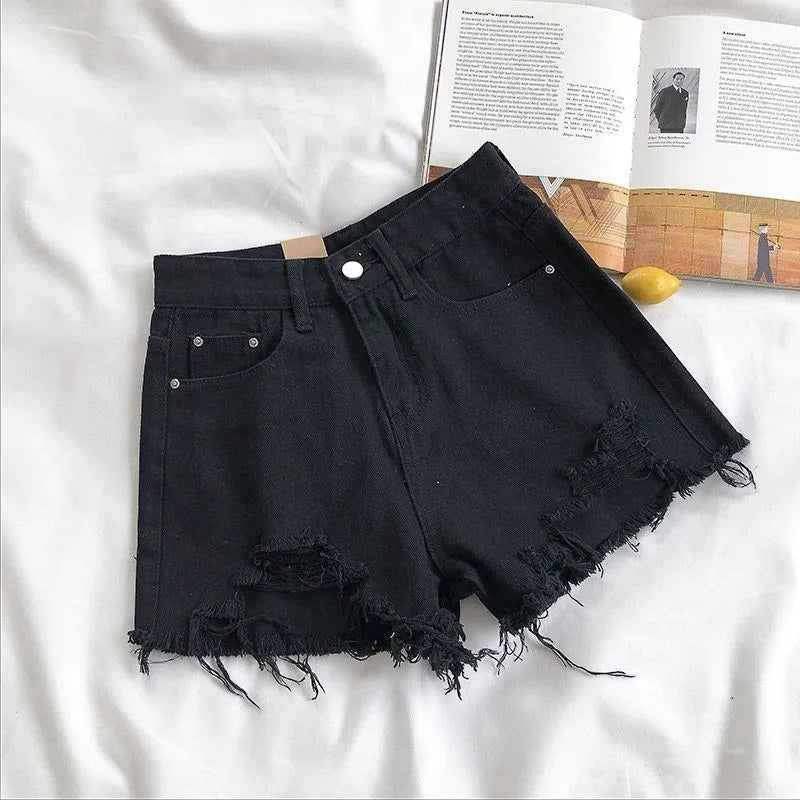 Short en jean déchiré