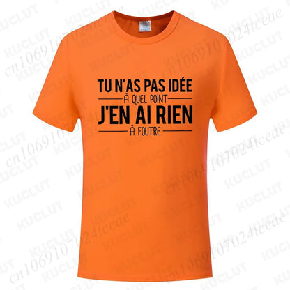T-Shirt Unisexe Citations Humoristiques Français - Tendance