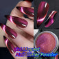 6 colors chameleon magic magnet cat eye powder 9D holographic cat eye magnet shiny nail powder DIY Christmas cat eye nail dust
