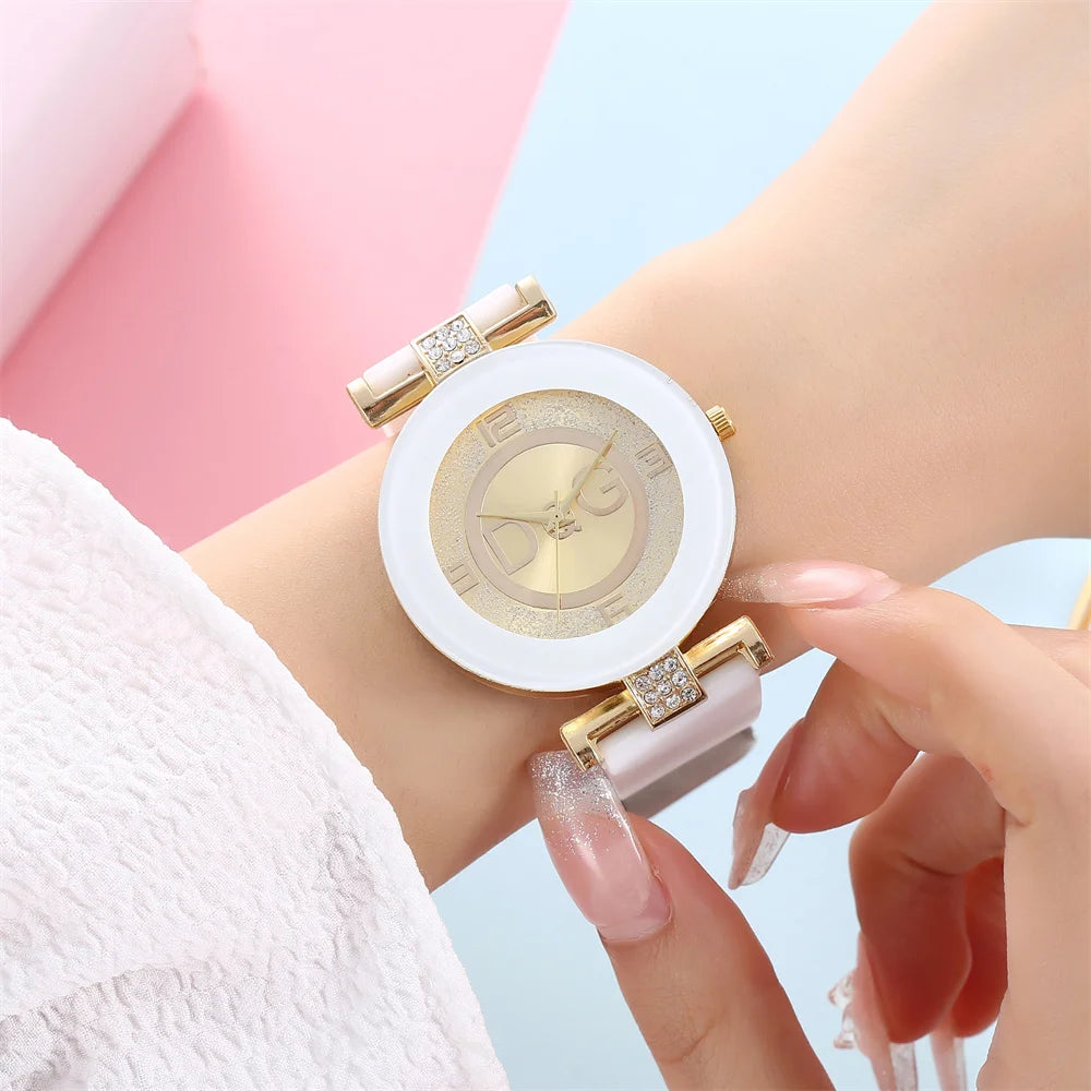 Montre quartz femme casual élégante