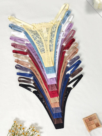 Strings femme lingerie sexy raffinée