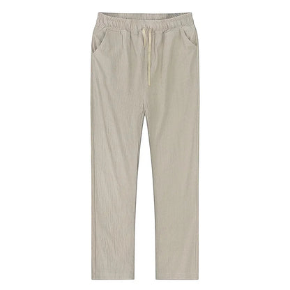 Pantalon en coton et lin pour homme