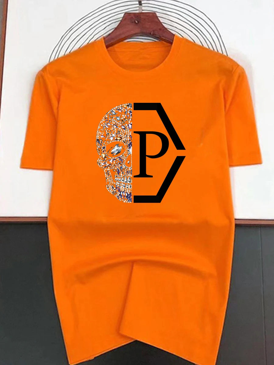 T-shirt à motif de tête de mort