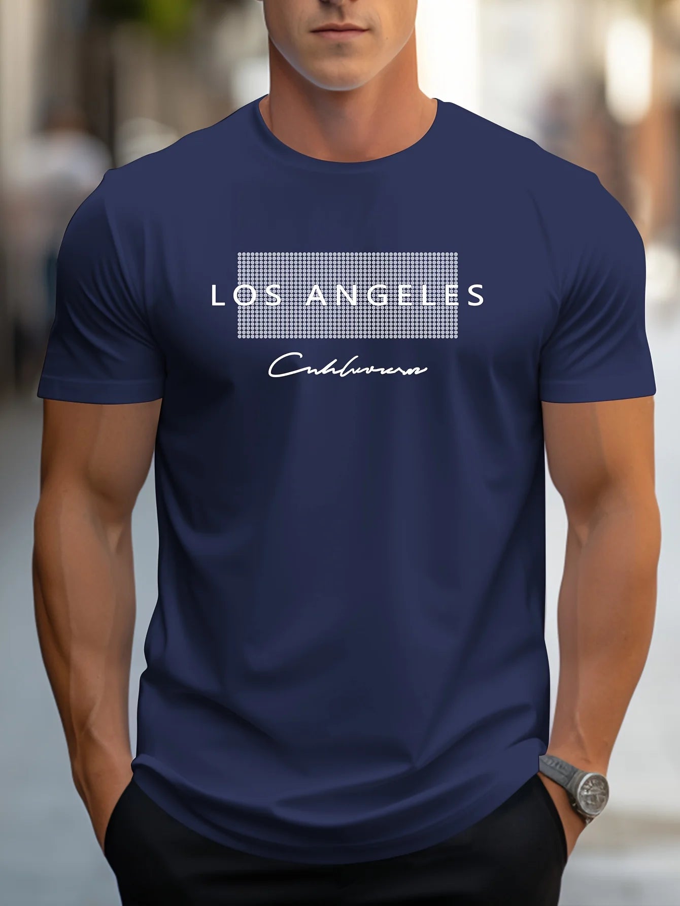 T-shirt à manches courtes imprimé Los Angeles