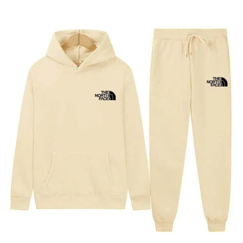 Printed casual sets for men and women, outdoor running and fitness sets, luxury sports caps, sweatshirts and pants, 2025