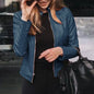 Veste cuir coupe cintrée Femme