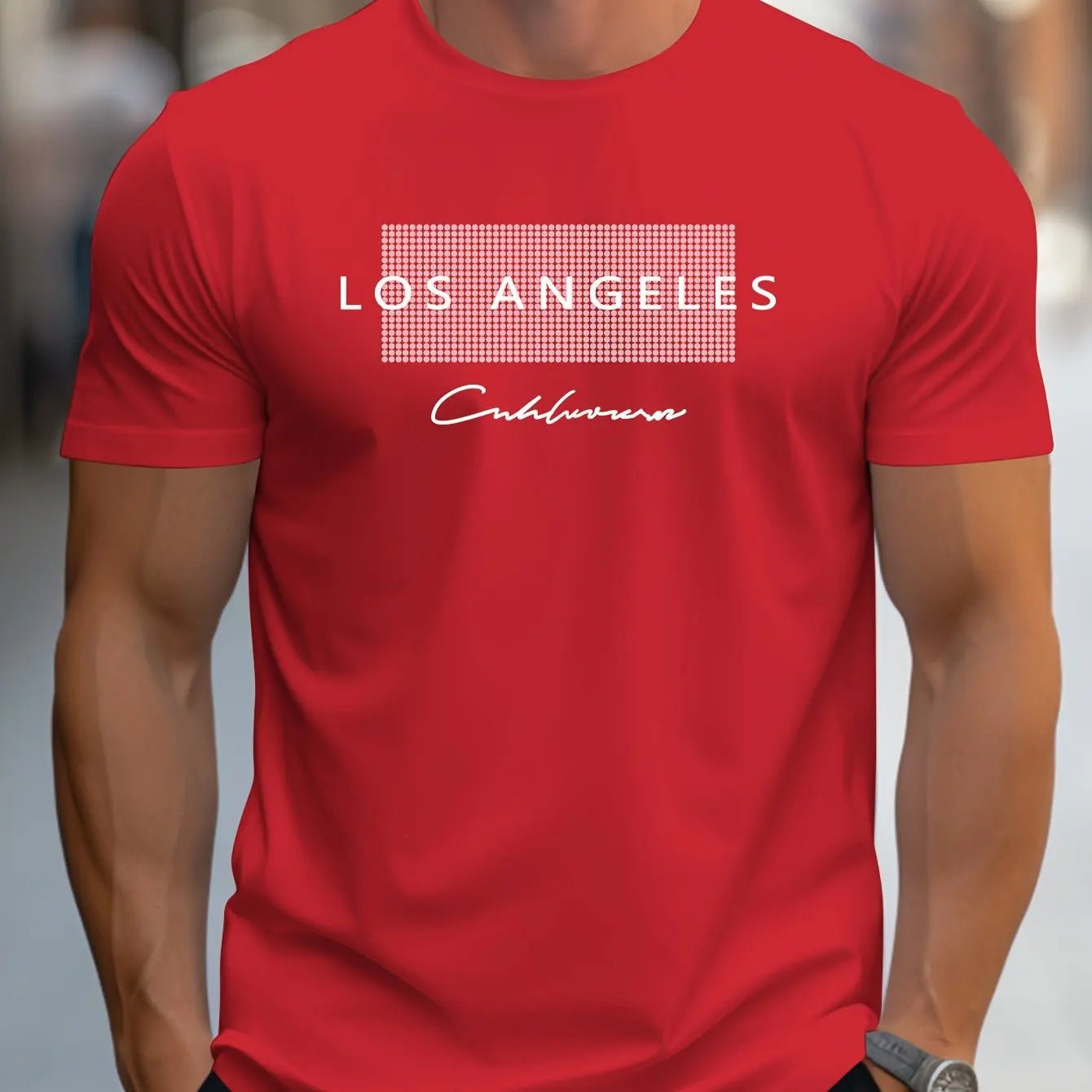 T-shirt à manches courtes imprimé Los Angeles