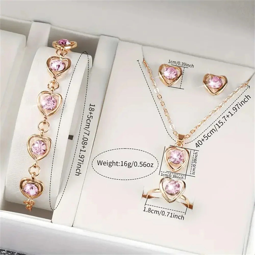 Parure 6 pièces montre femme élégante