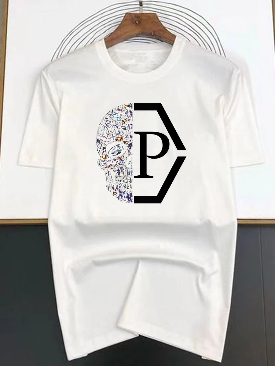 T-shirt à motif de tête de mort