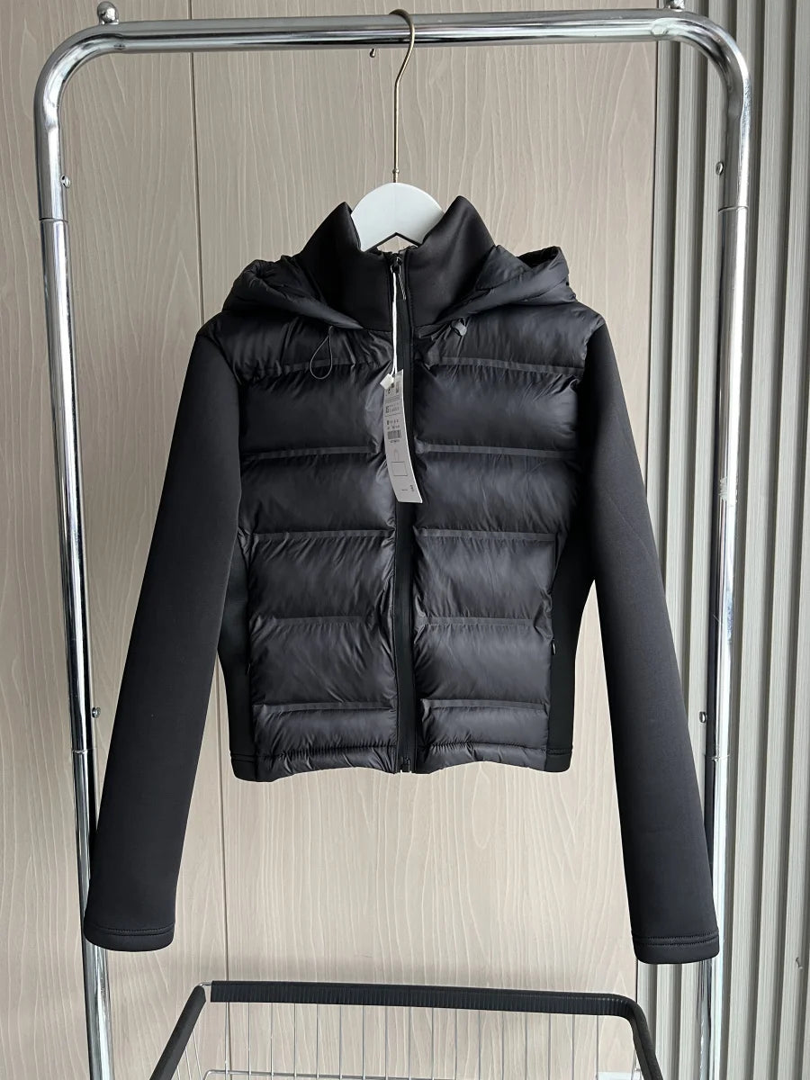 2025 Winter New Arrival Women's Lightweight Warm Puffer Jacket with Long Sleeves and Hooded Sports Coat with Zipper 4391742