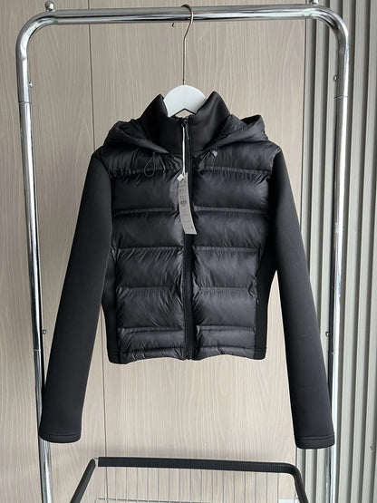 2025 Winter New Arrival Women's Lightweight Warm Puffer Jacket with Long Sleeves and Hooded Sports Coat with Zipper 4391742