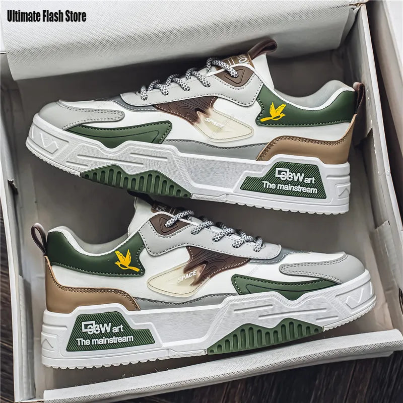 Chaussures de sport en cuir pour hommes