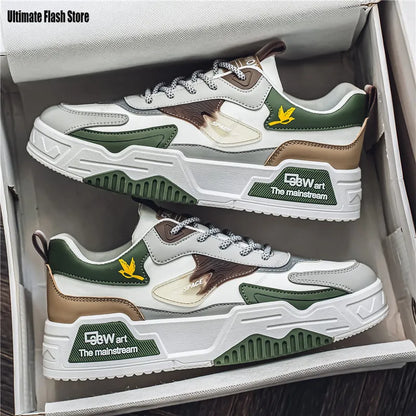 Chaussures de sport en cuir pour hommes