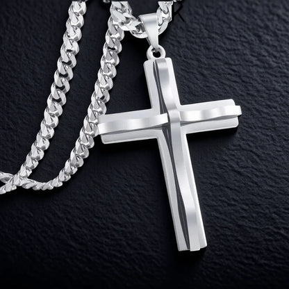 Collier pendentif croix pour hommes
