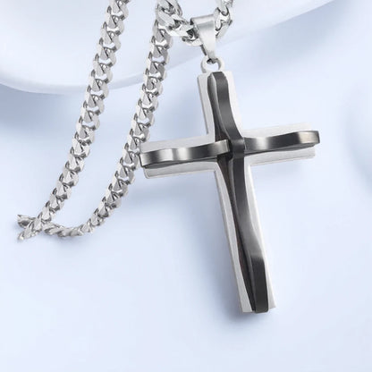 Collier pendentif croix pour hommes