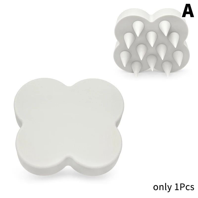 Brosse de Massage du Cuir Chevelu en Silicone