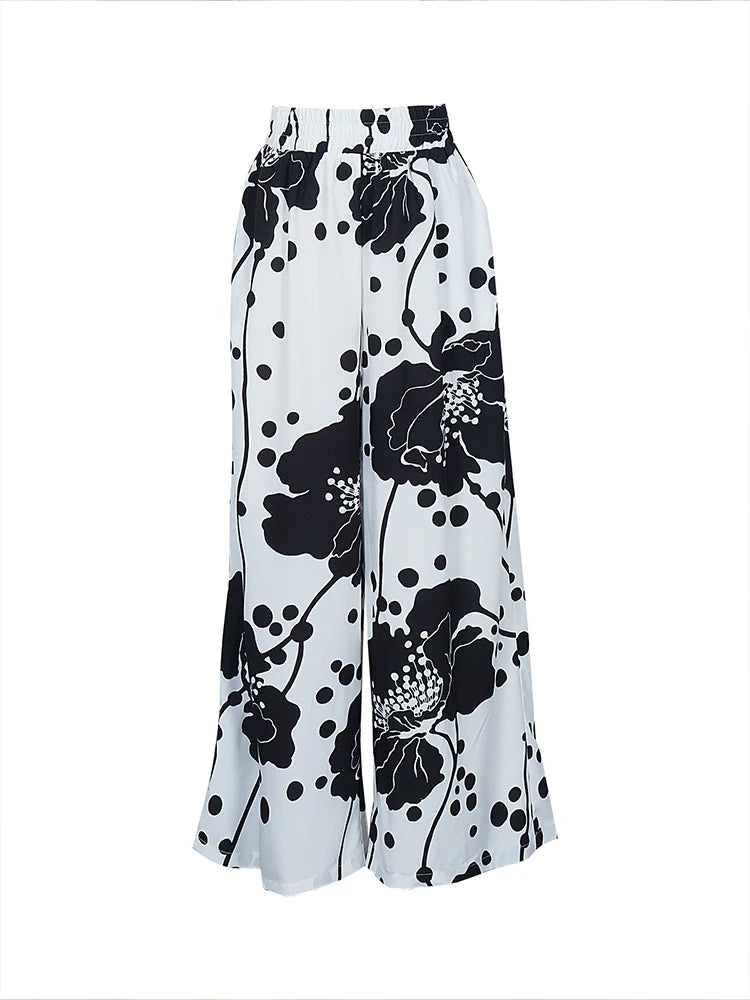 Pantalon à jambes larges