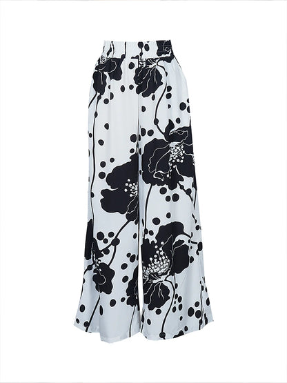 Pantalon à jambes larges