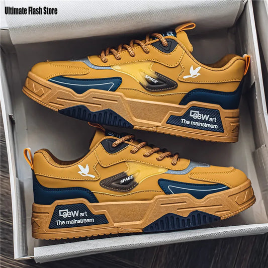 Chaussures de sport en cuir pour hommes