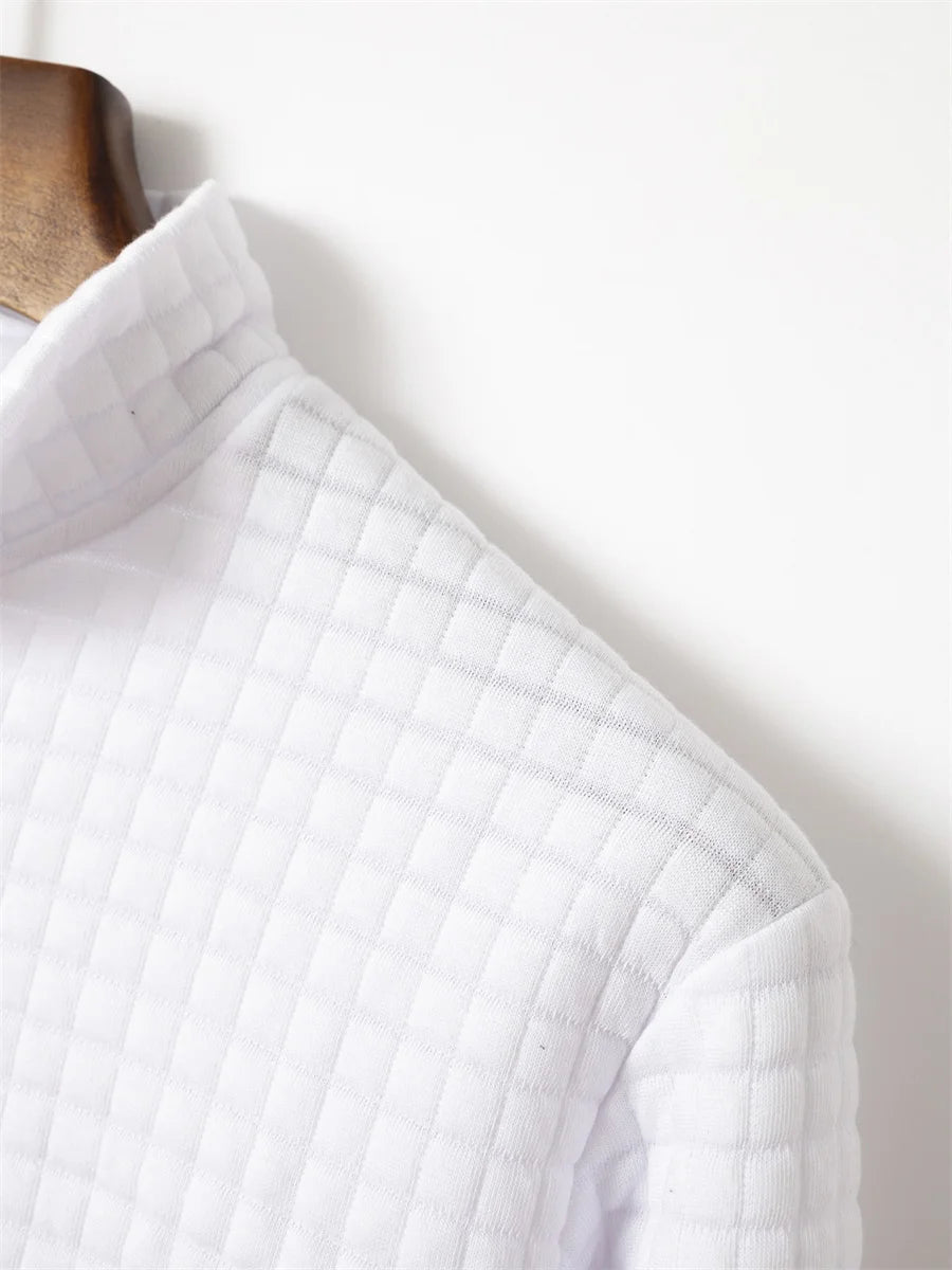 Polo manches longues col zip